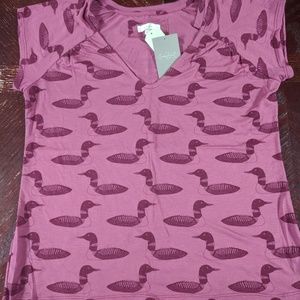 Anthropologie Duck T-shirt Sz XL
